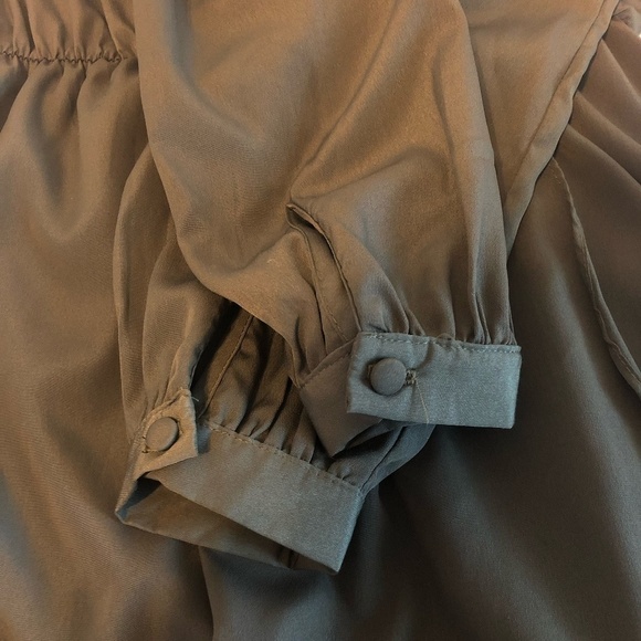 LULU'S Dress Women's Size Small Green Mini Style # D11056D Dainty Faux Wrap - Picture 9 of 12